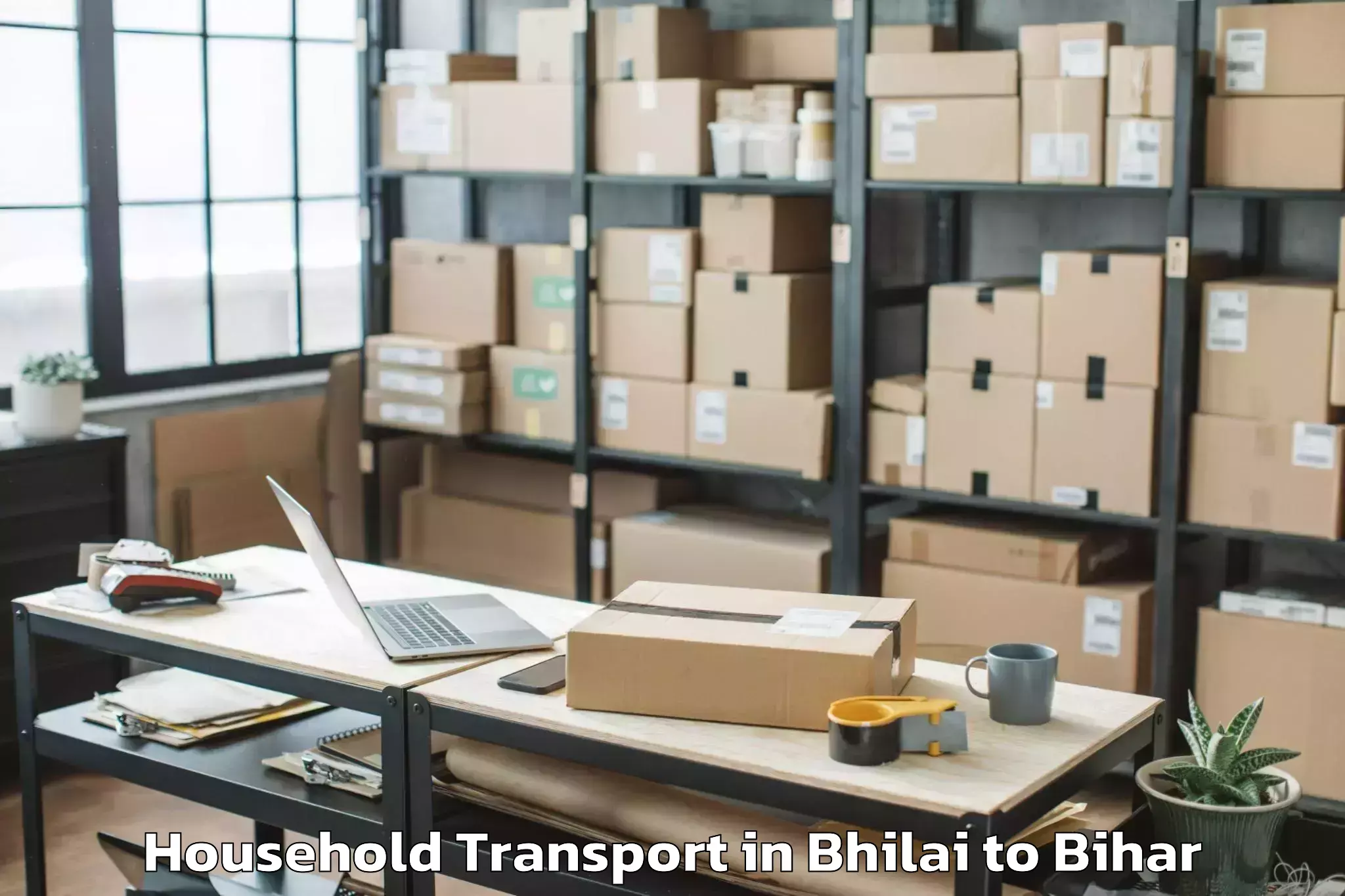 Hassle-Free Bhilai to Kalyanpur Samastipur Household Transport